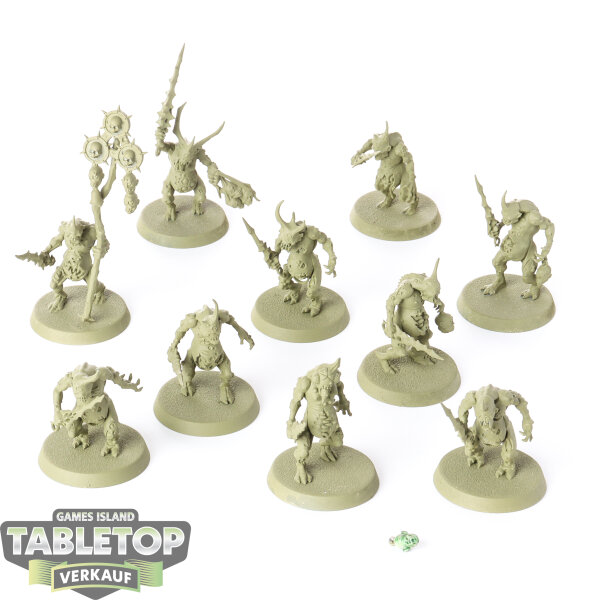 Maggotkin of Nurgle - 10x Plaguebearers of Nurgle - grundiert