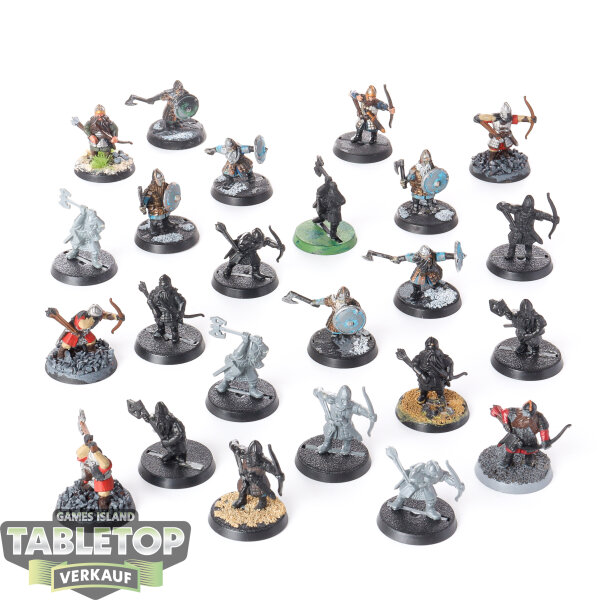 HdR Figuren - Gut - 24x Dwarf Warriors - teilweise bemalt