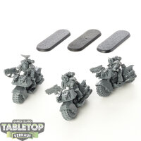 Blood Angels - 3x Bike Squad - unbemalt