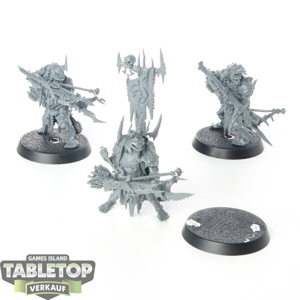 Orruk Warclans - 3x Man-Skewer Boltboyz - unbemalt