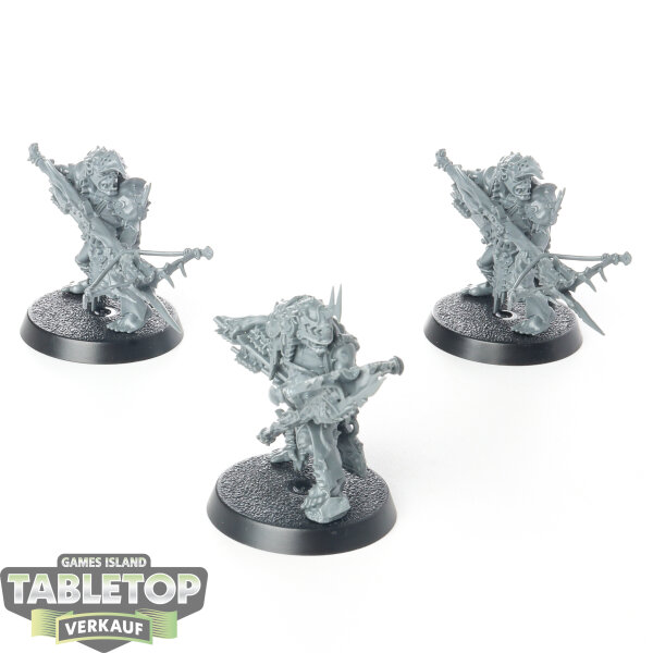 Orruk Warclans - 3x Man-Skewer Boltboyz - unbemalt