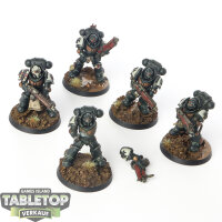 Black Templars - 5x Heavy Intercessors - bemalt