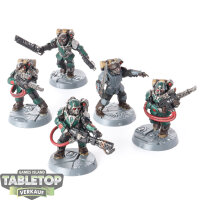 Astra Militarum - 5x Militarum Tempestus Scions - bemalt