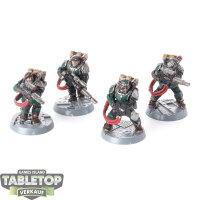 Astra Militarum - 4x Militarum Tempestus Scions - bemalt