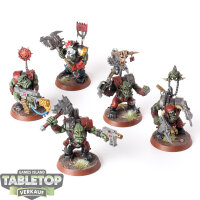 Orks - 5x Ork Nobz - bemalt