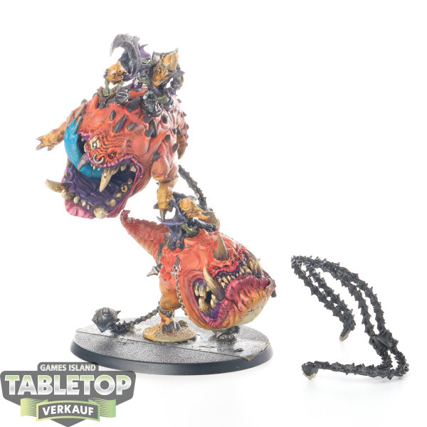 Gloomspite Gitz - Loonboss on Mangler Squigs - bemalt