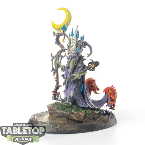 Gloomspite Gitz - Skragrott the Loonking - teilweise bemalt