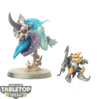 Gloomspite Gitz - Loonboss on Giant Cave Squig - bemalt