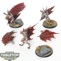 Soulblight Gravelords - 3x Vargheists - bemalt