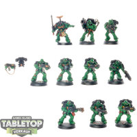 Salamanders - 10x Tactical Squad - bemalt