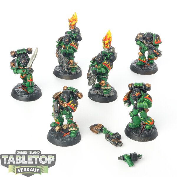 Space Marines - 5x Legion of the Damned - bemalt