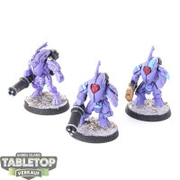 Tau Empire - 3 x Stealth Battlesuits - bemalt