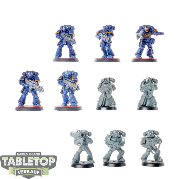 Space Marines - 10x Tactical Squad - teilweise bemalt