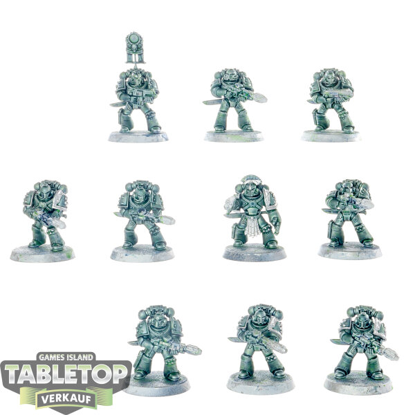 Horus Heresy - 10x MKIV Support Squad - teilweise bemalt