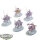 Slaves to Darkness - 5x Chaos Knights - teilweise bemalt