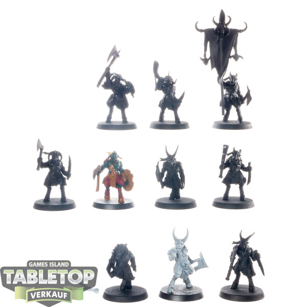 Beasts of Chaos - 10x Gors - teilweise bemalt