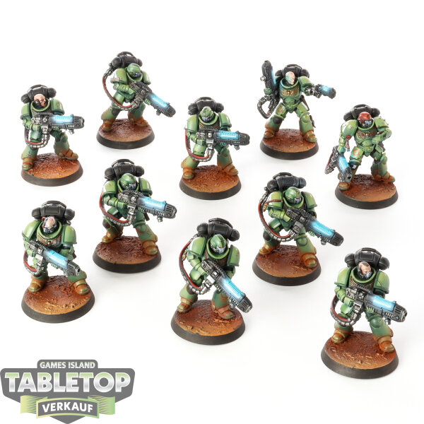 Space Marines - 10x Primaris Hellblasters - bemalt