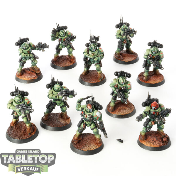 Space Marines - 10x Primaris Infiltrators - bemalt