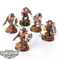 Horus Heresy - 5x Iron Hands Medusan Immortals - gut bemalt