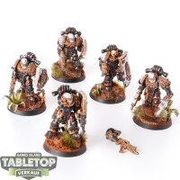 Horus Heresy - 5x Iron Hands Medusan Immortals - gut bemalt