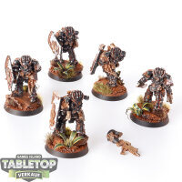 Horus Heresy - 5x Iron Hands Medusan Immortals - gut bemalt