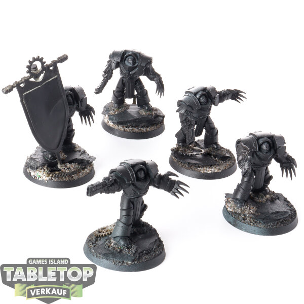 Horus Heresy - 5x Cataphractii Terminator Squad - grundiert