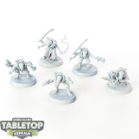 Genestealer Cults - 5 x Hybrid Metamorphs - teilweise bemalt