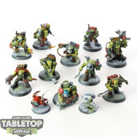 Orks - 12 x Kommandos - teilweise bemalt