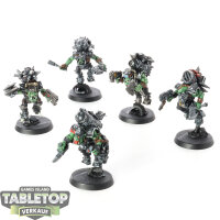 Orks - 5 x Ork Stormboyz - bemalt