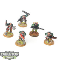 Space Marines - 5x Scouts Klassisch - bemalt