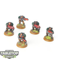 Space Marines - 5x Scouts Klassisch - bemalt