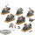 Space Marines - 6x Outriders Klassisch - bemalt