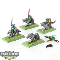 Orc & Goblin Tribes - 4x Goblin Wolf RIders klassisch...