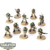 Astra Militarum - 10 x Cadian Shock Troops - bemalt