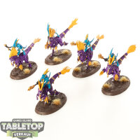 Seraphon - 5 Raptadon Chargers - bemalt