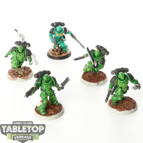 Space Marines - 5 Assault Intercessors - teilweise bemalt