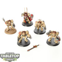 Dark Angels - 5 Deathwing Terminator klassisch - bemalt