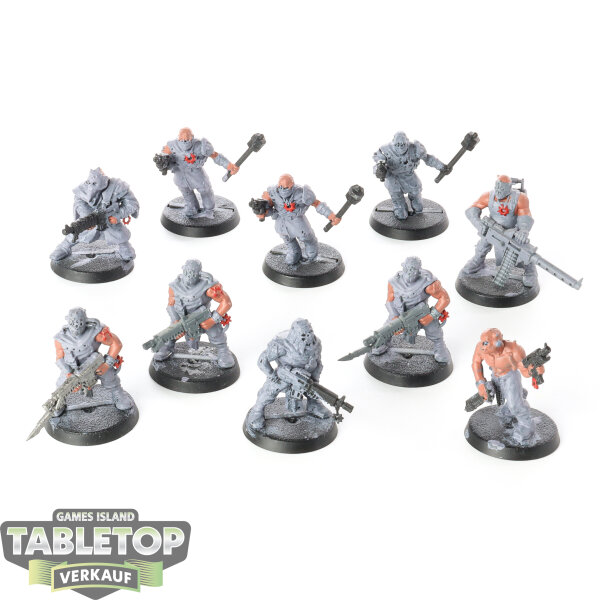 Chaos Space Marines - 10x Chaos Cultists Klassisch - teilweise bemalt