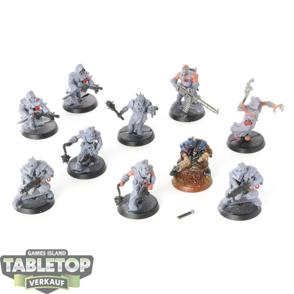 Chaos Space Marines - 10x Chaos Cultists Klassisch - teilweise bemalt