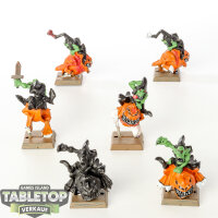 Orc & Goblin Tribes - 6 Squig Hoppers, klassisch -...