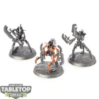 Necrons - 3 x Skorpekh Destroyers - teilweise bemalt