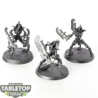 Necrons - 3 x Skorpekh Destroyers - grundiert