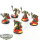 Dark Angels - 5 x Deathwing Knights klassisch - bemalt