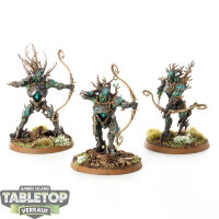 Sylvaneth - 3x Kurnoth Hunters - bemalt