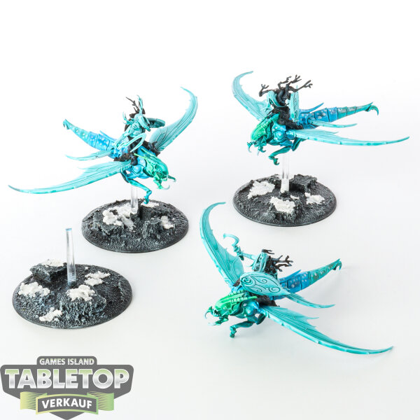 Sylvaneth - 3x Spiterider Lancers - bemalt