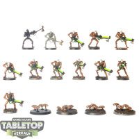 Necrons - 12 x Necron Warriors klassisch - teilweise bemalt