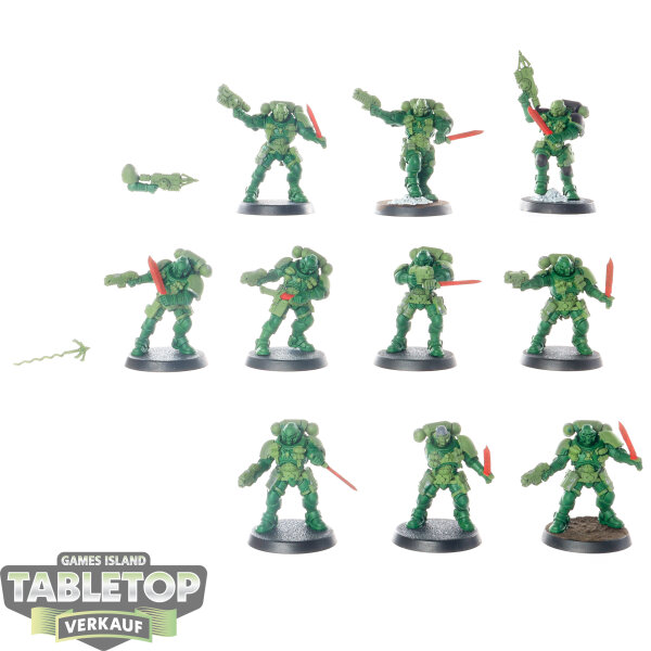 Space Marines - 10x Primaris Reivers - teilweise bemalt