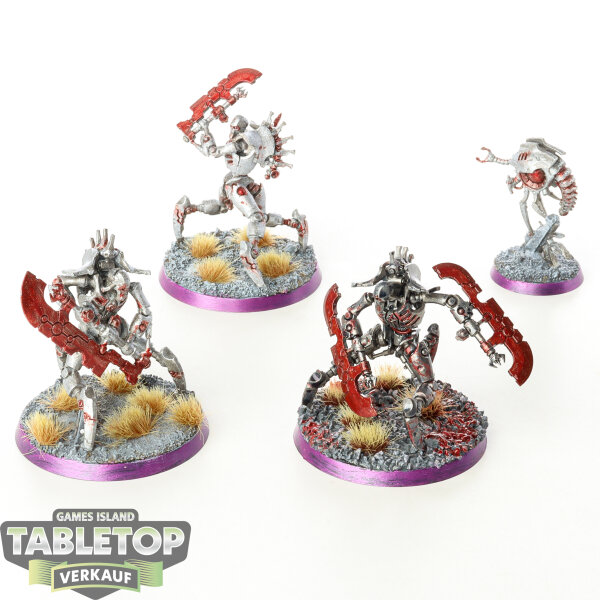 Necrons - 3 x Skorpekh Destroyers - bemalt