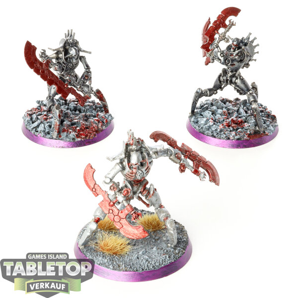 Necrons - 3 x Skorpekh Destroyers - bemalt