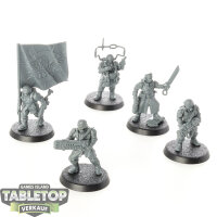 Astra Militarum - 5 x Cadian Command Squad - teilweise...